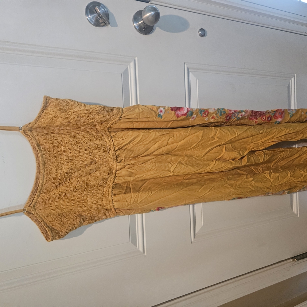 Savanna Jane Yellow Ribbed Sleeveless Jumpsuit
